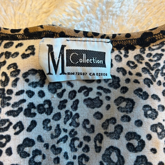 M collection Cheetah print tank top - Picture 2 of 3